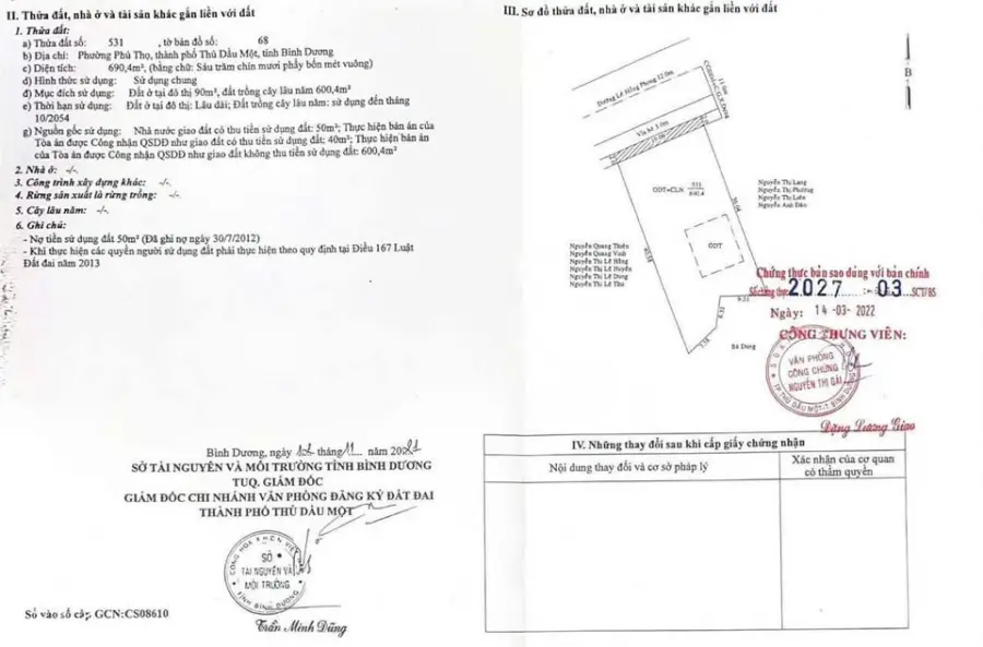 mặt tiền lê hồng phong 690m² – cơ hội vàng sở hữu đất vàng thủ dầu một